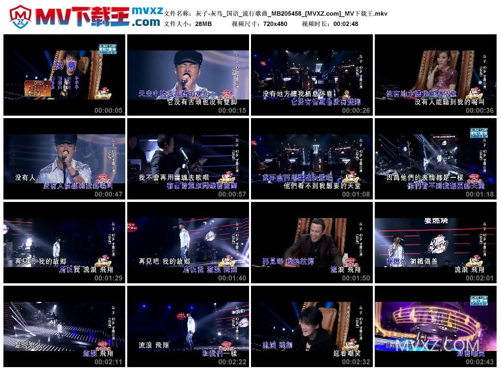 灰子-灰鸟_国语_流行歌曲_MB205458